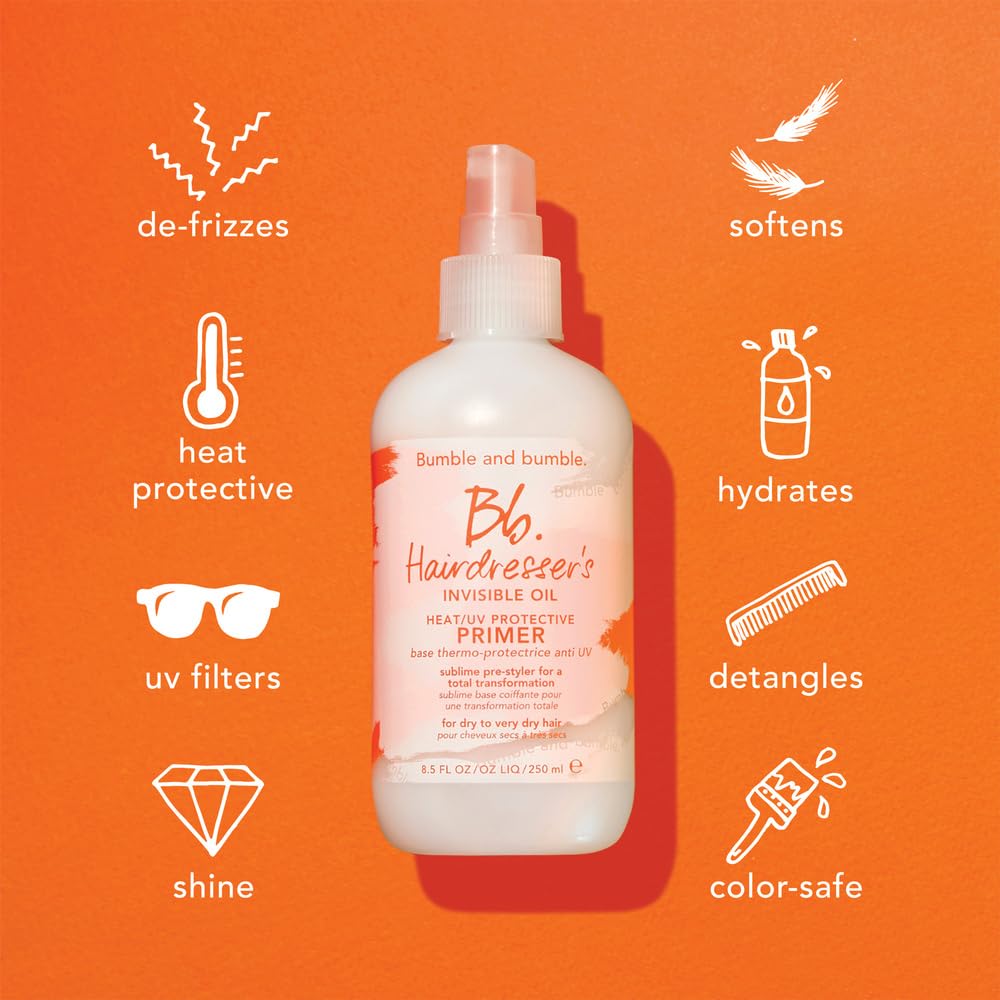 Bumble and bumble. Prep, Style, Extend Starter Set | Hairdresser's Invisible Oil Primer, Hairdresser's Invisible Oil Long Lasting Styling Cream + Prêt-à-powder Dry Shampoo